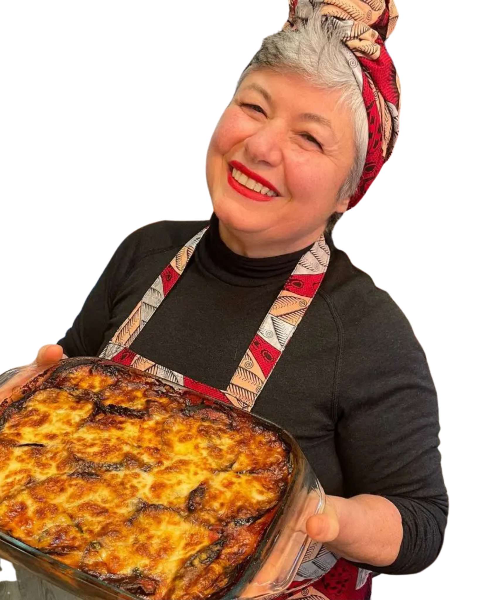 Elisa Tinti con una teglia